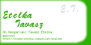 etelka tavasz business card